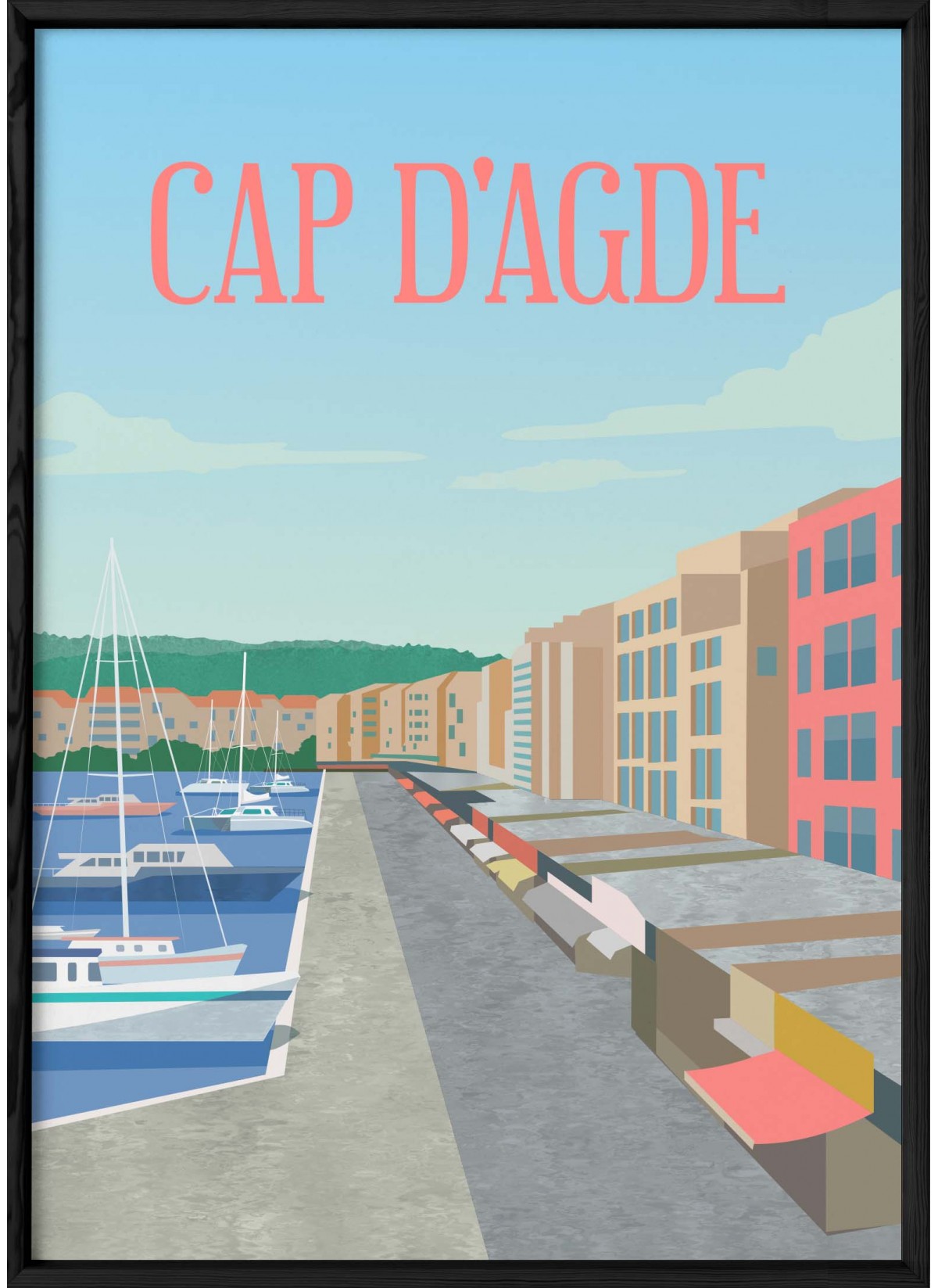 Affiche Cap d'Agde