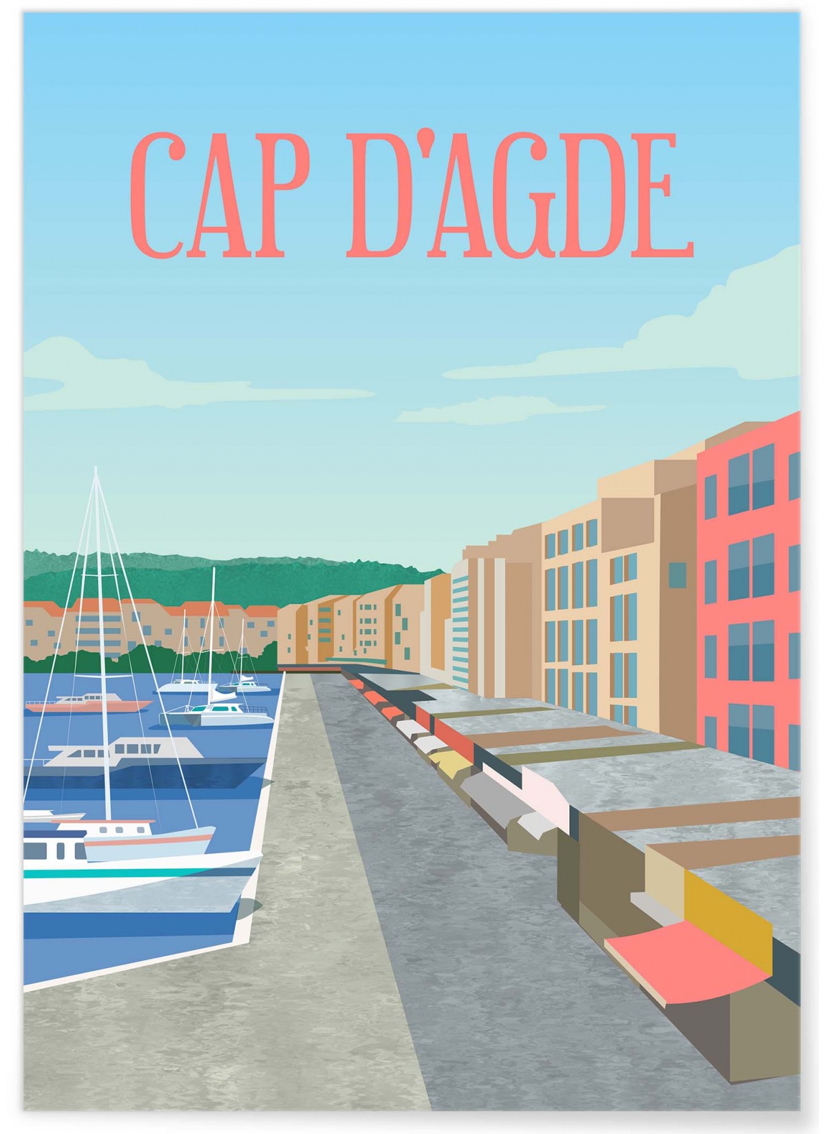 Affiche Cap d'Agde