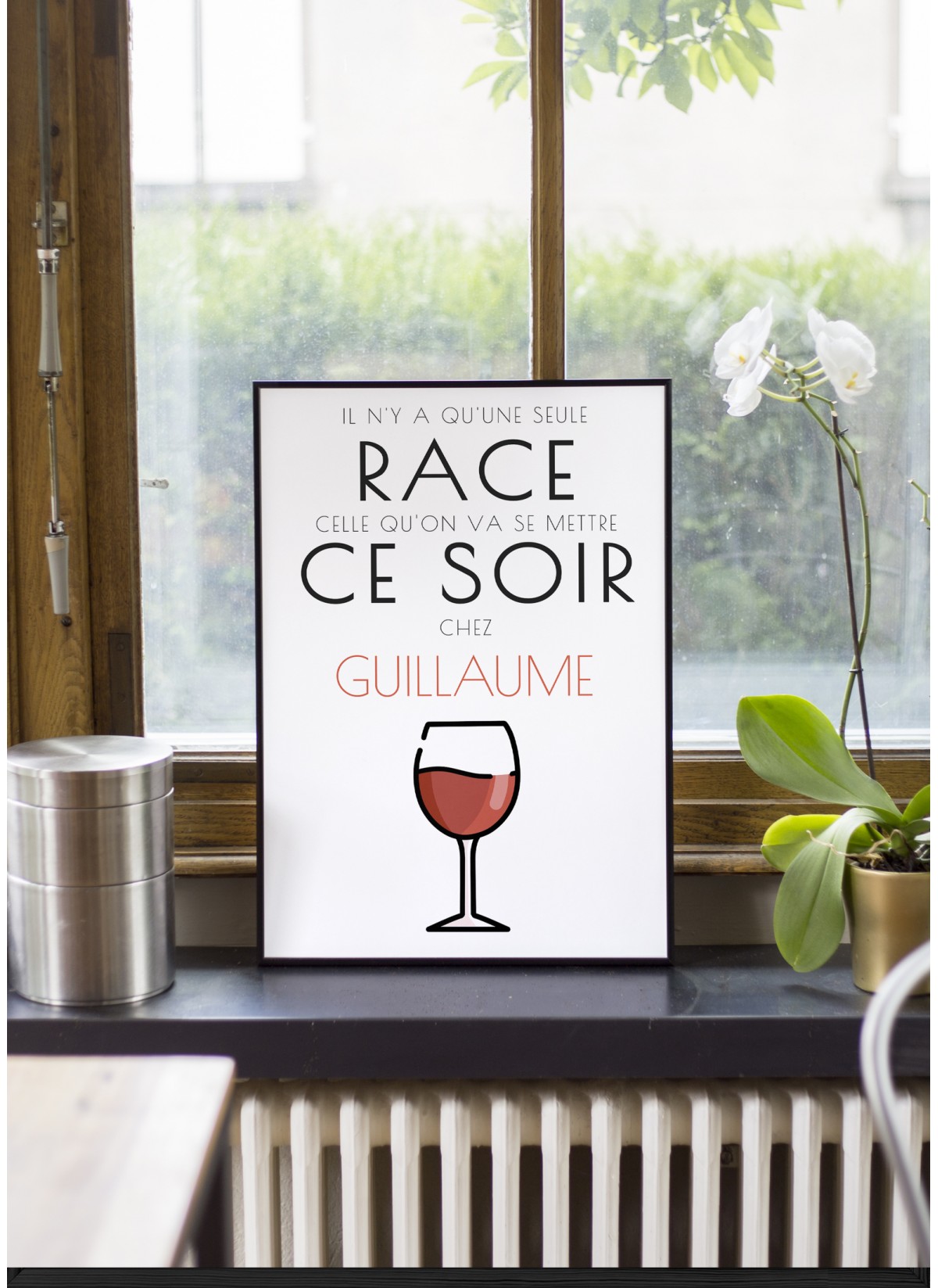Affiche "Il y'a qu'une seule race" [personnalisable]