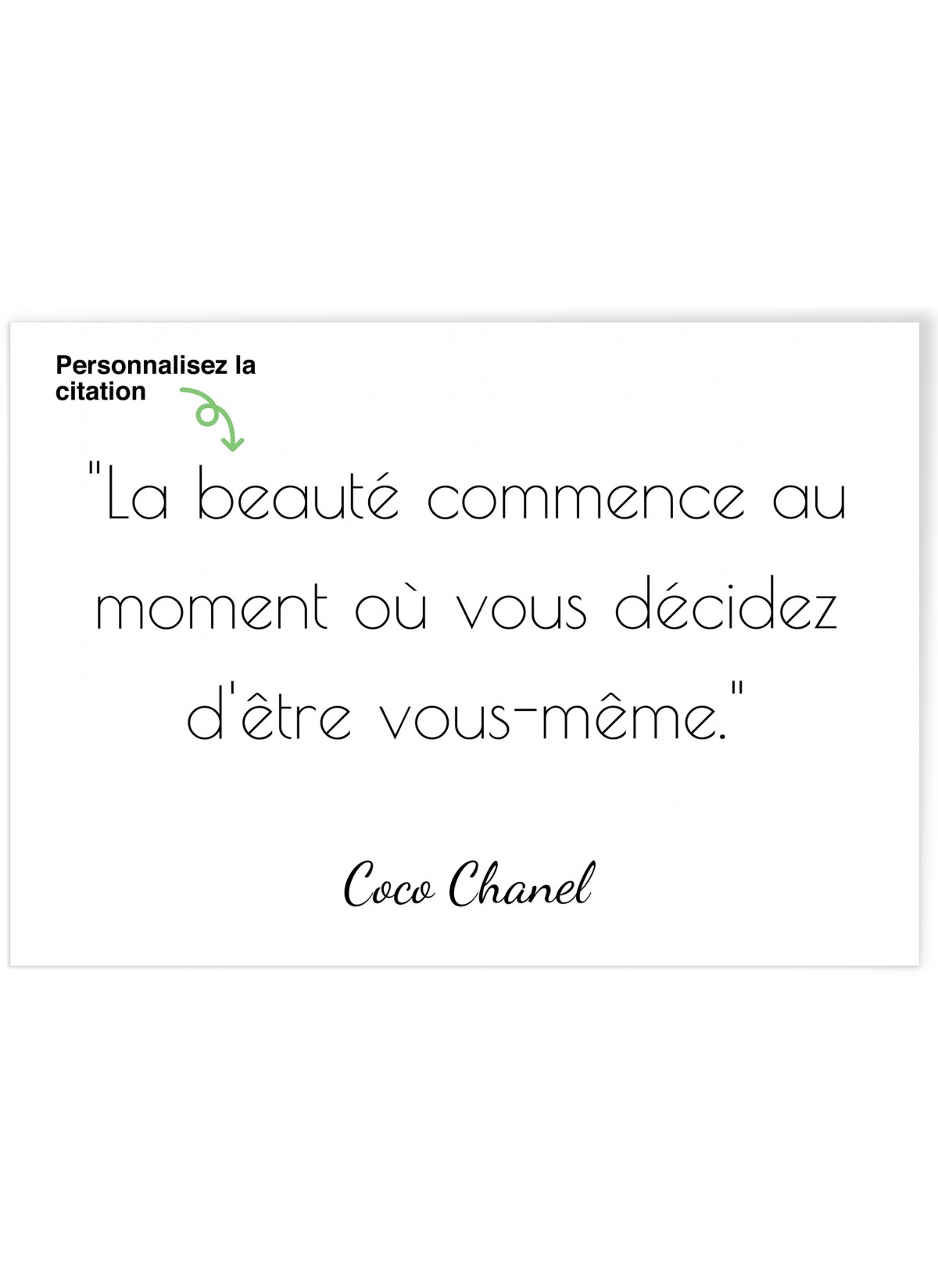 Affiche citation paysage [personnalisable]