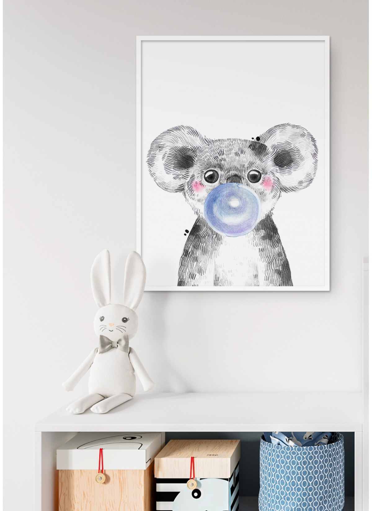 Affiche Bulle de Koala Bleue