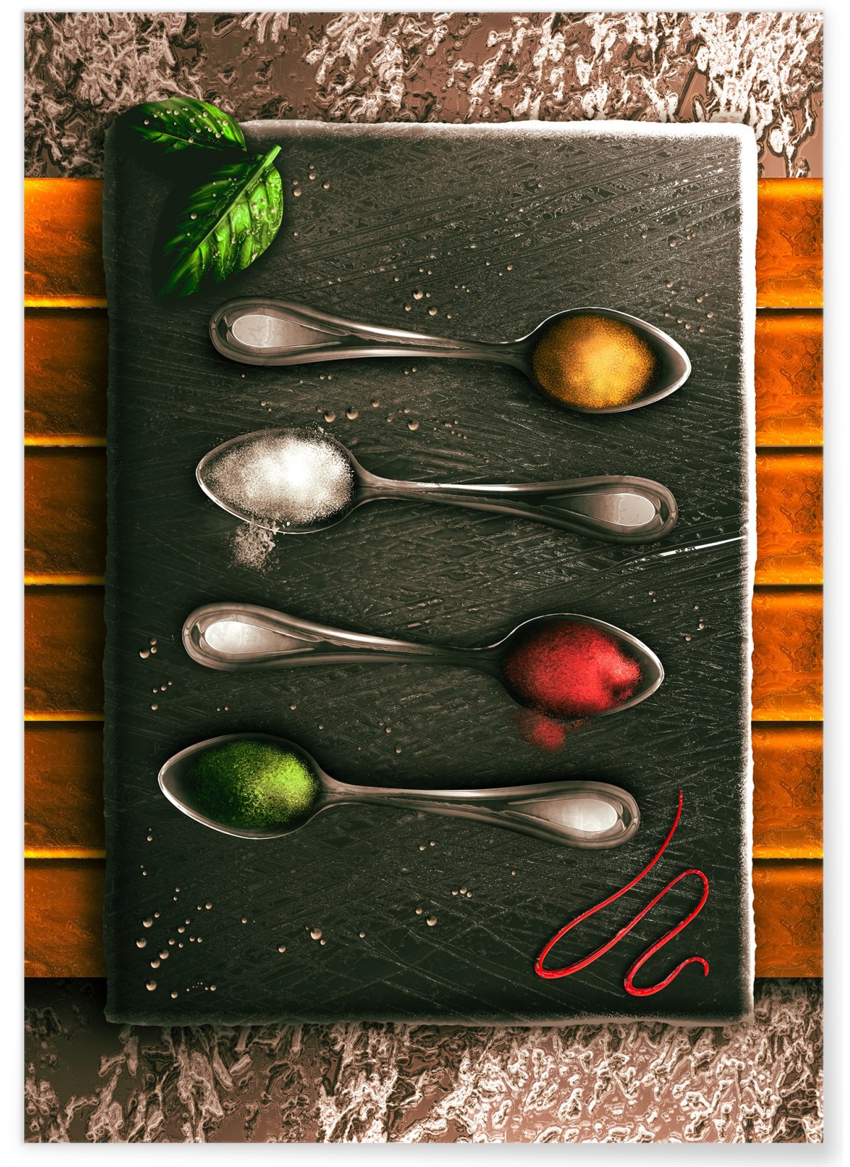Affiche Ardoise épicée