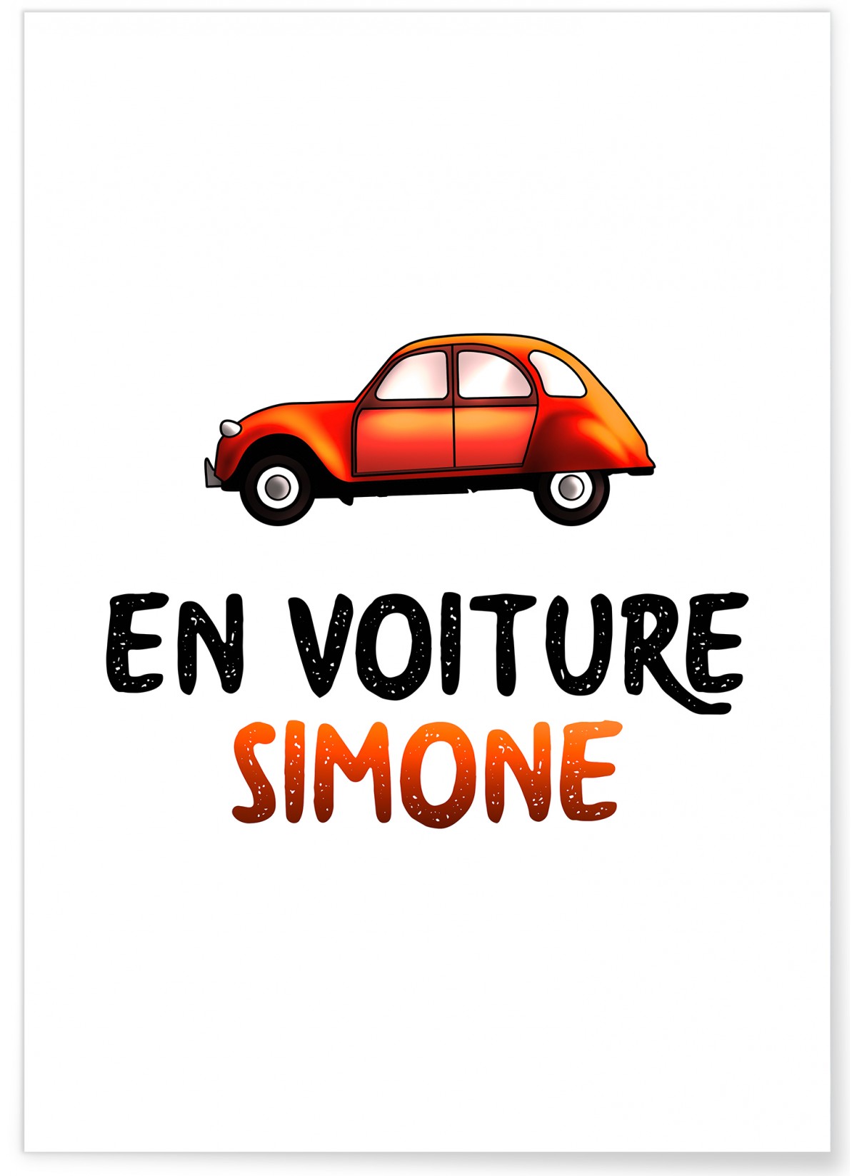 Affiche "En voiture Simone"
