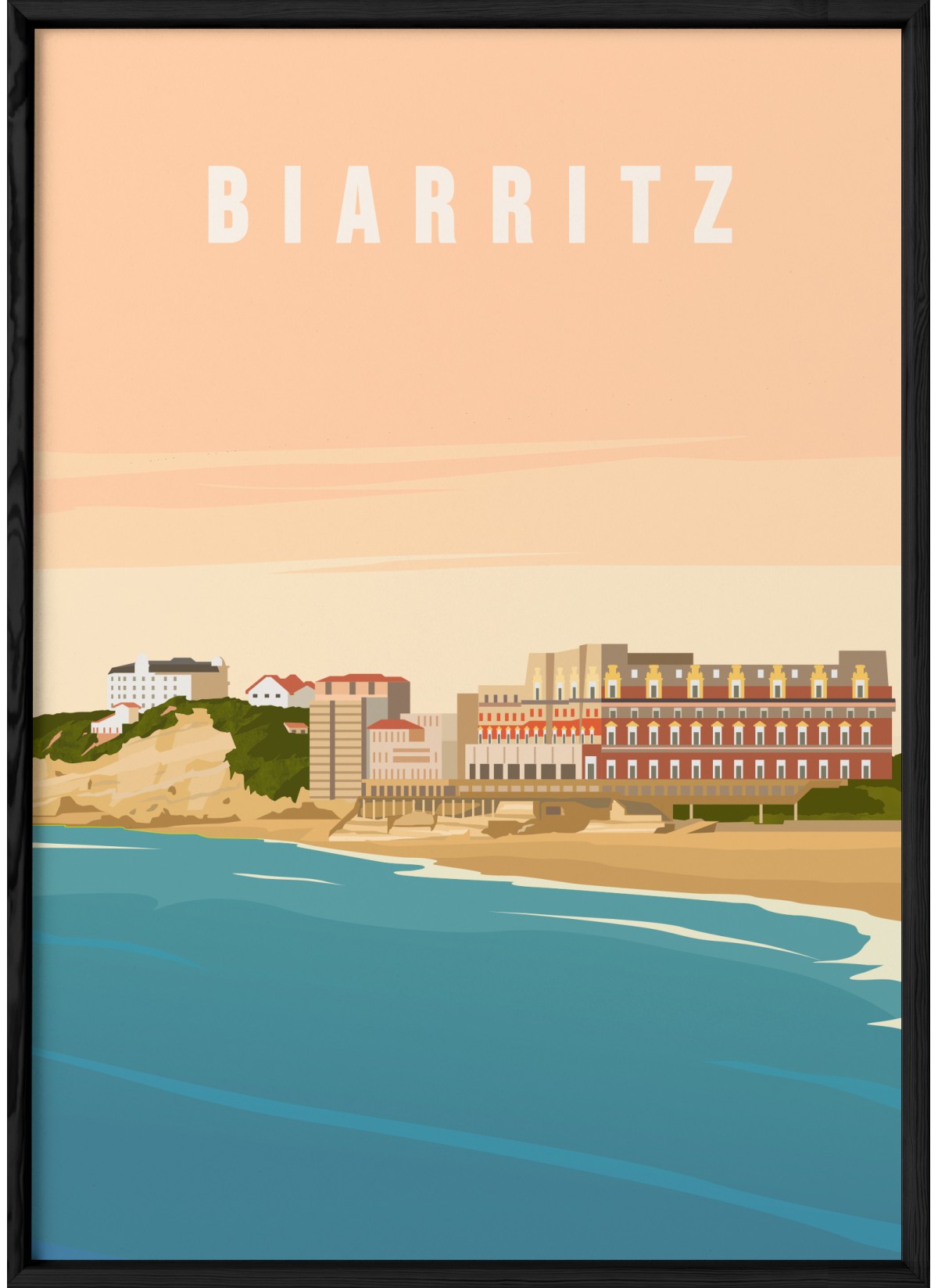 Affiche Biarritz