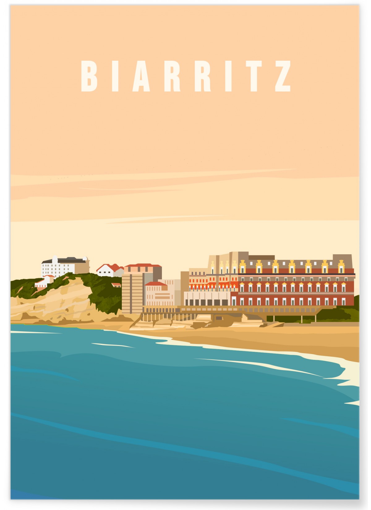 Affiche Biarritz