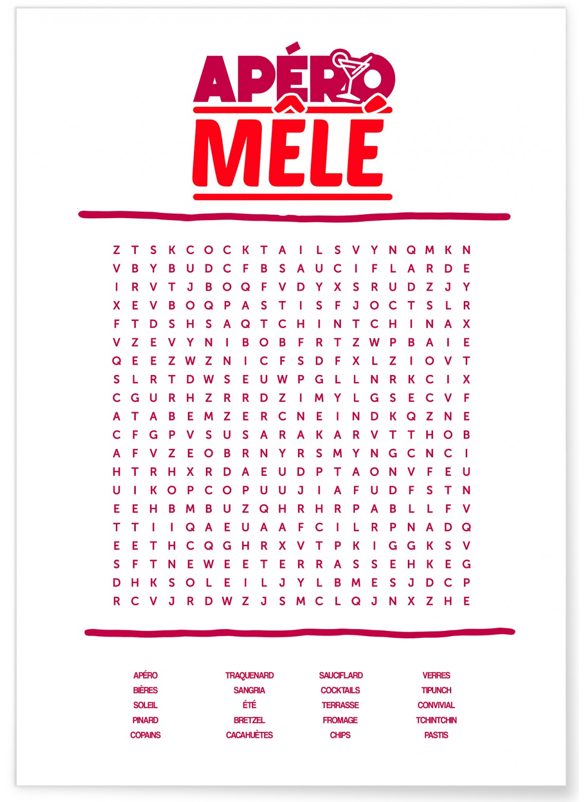Affiche Apéro Mêlé