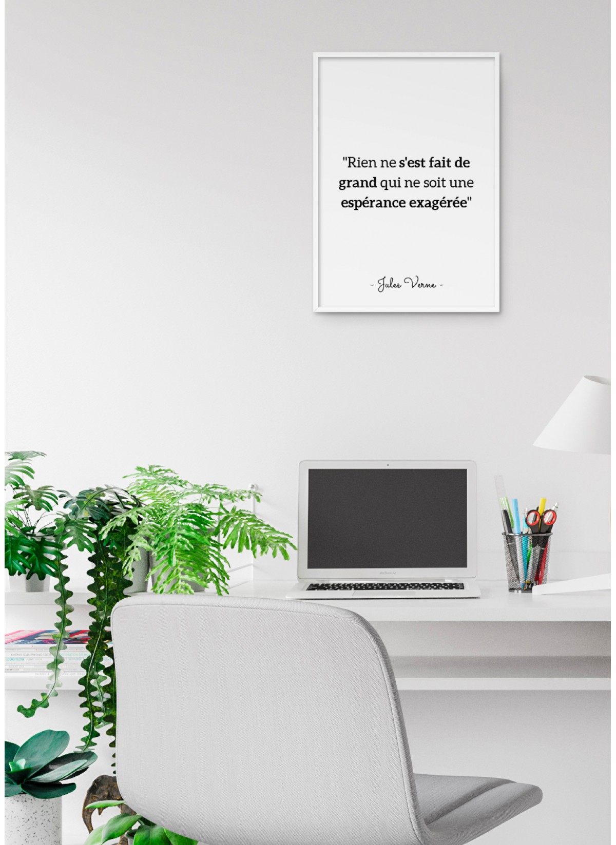 Affiche citation Jules Verne "Rien ne s'est fait..."