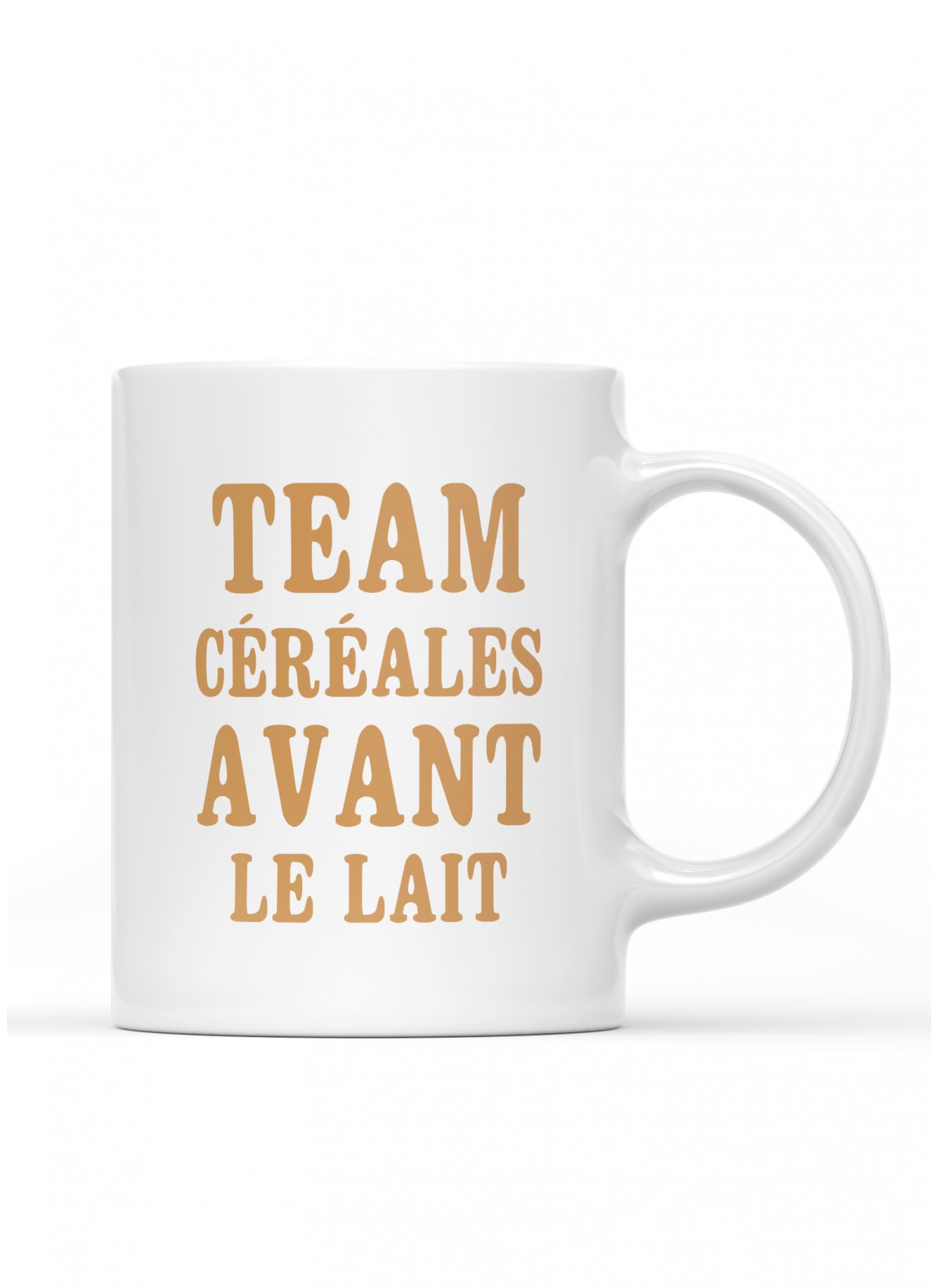 Mug "Team céréales avant le lait"