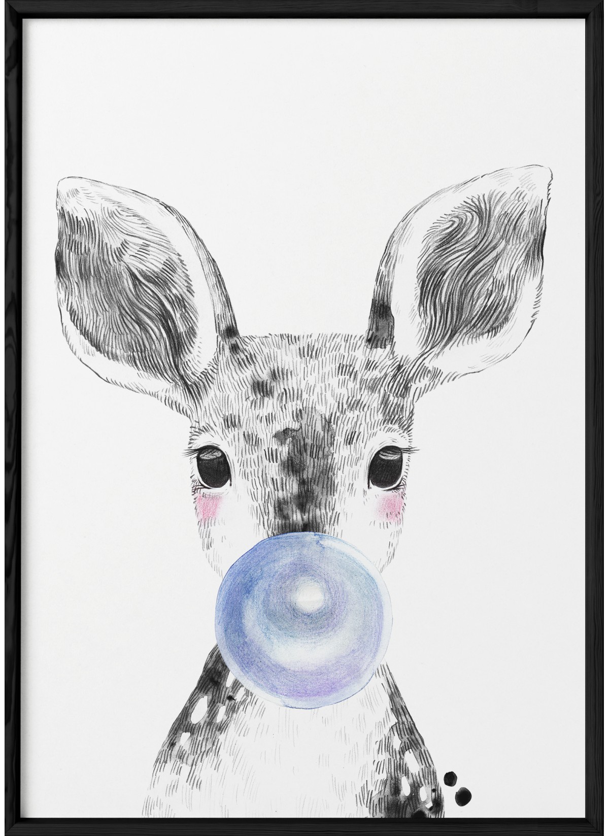 Affiche Bulle de Biche Bleue