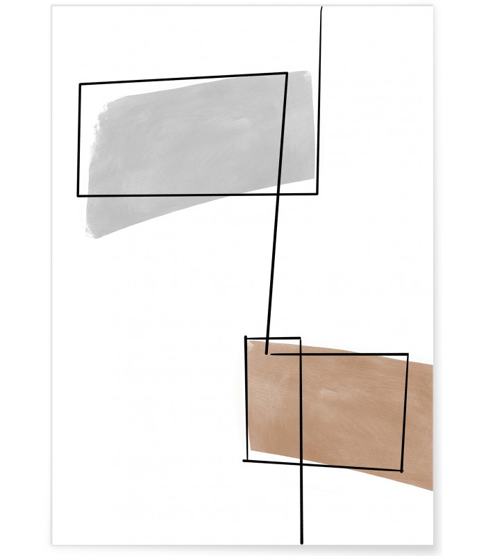 Affiche Abstract Ligne Continue 1