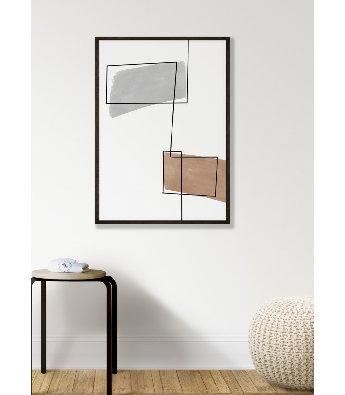 Affiche Abstract Ligne Continue 1