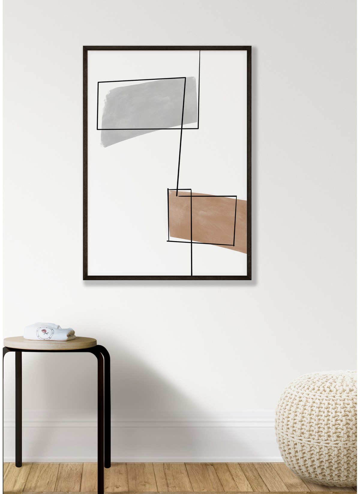 Affiche Abstract Ligne Continue 1