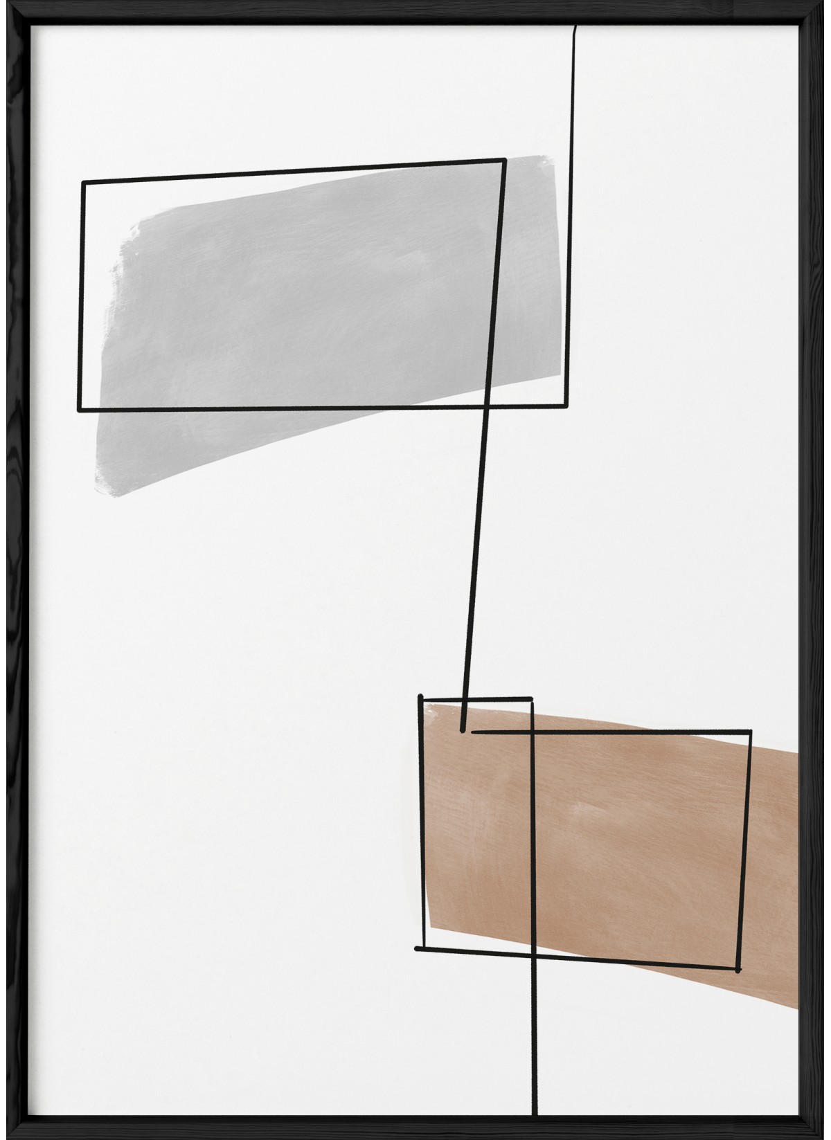 Affiche Abstract Ligne Continue 1