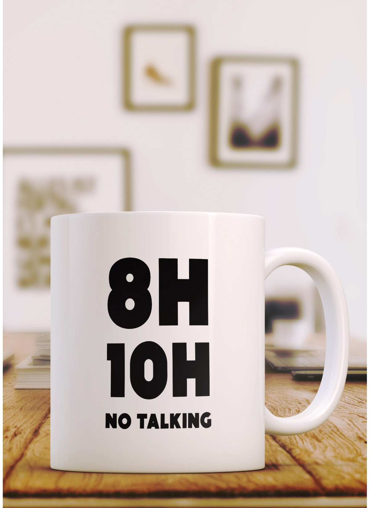 Mug "8h-10h : No Talking"