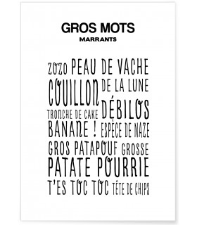 Affiche Gros Mots Marrants