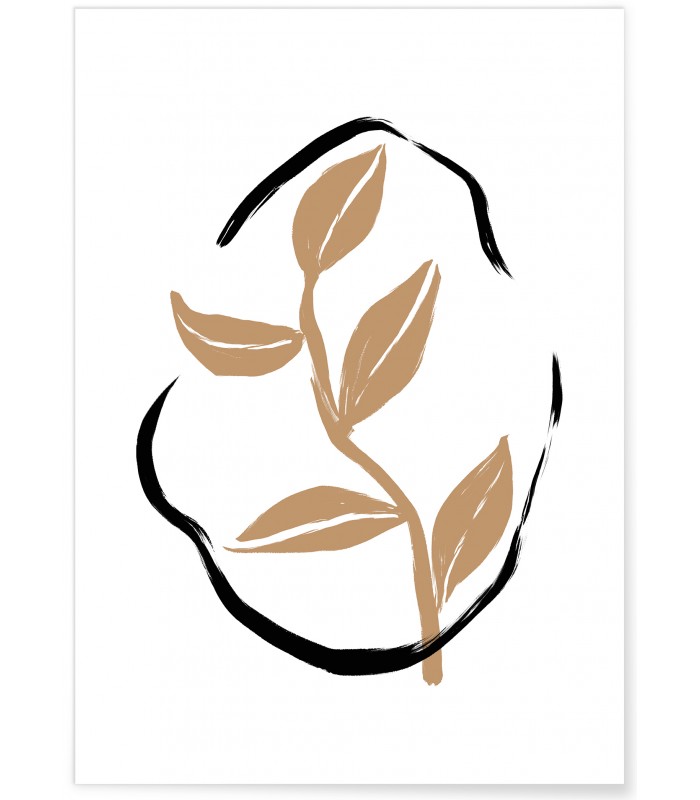 Affiche Abstract Feuille 2