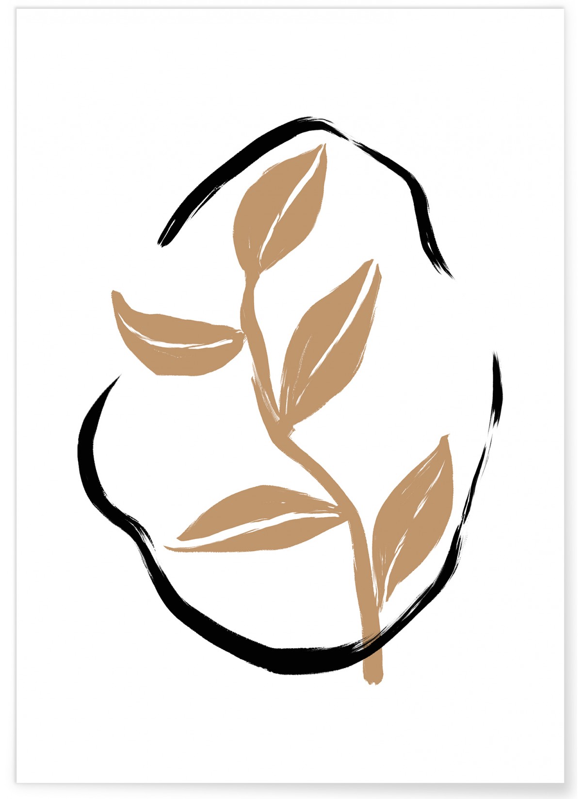 Affiche Abstract Feuille 2