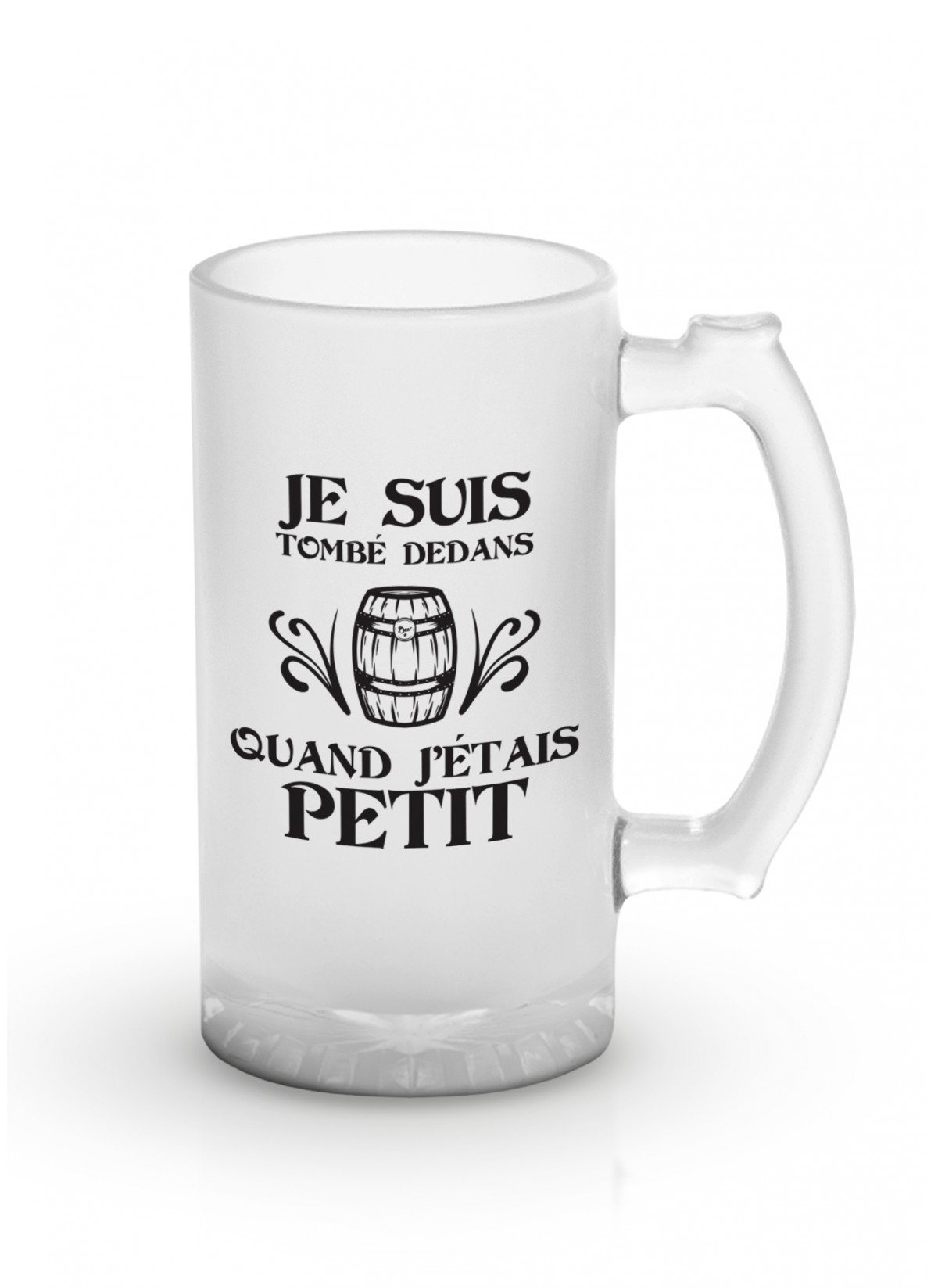 Chope de bière "Je suis tombé dedans..."