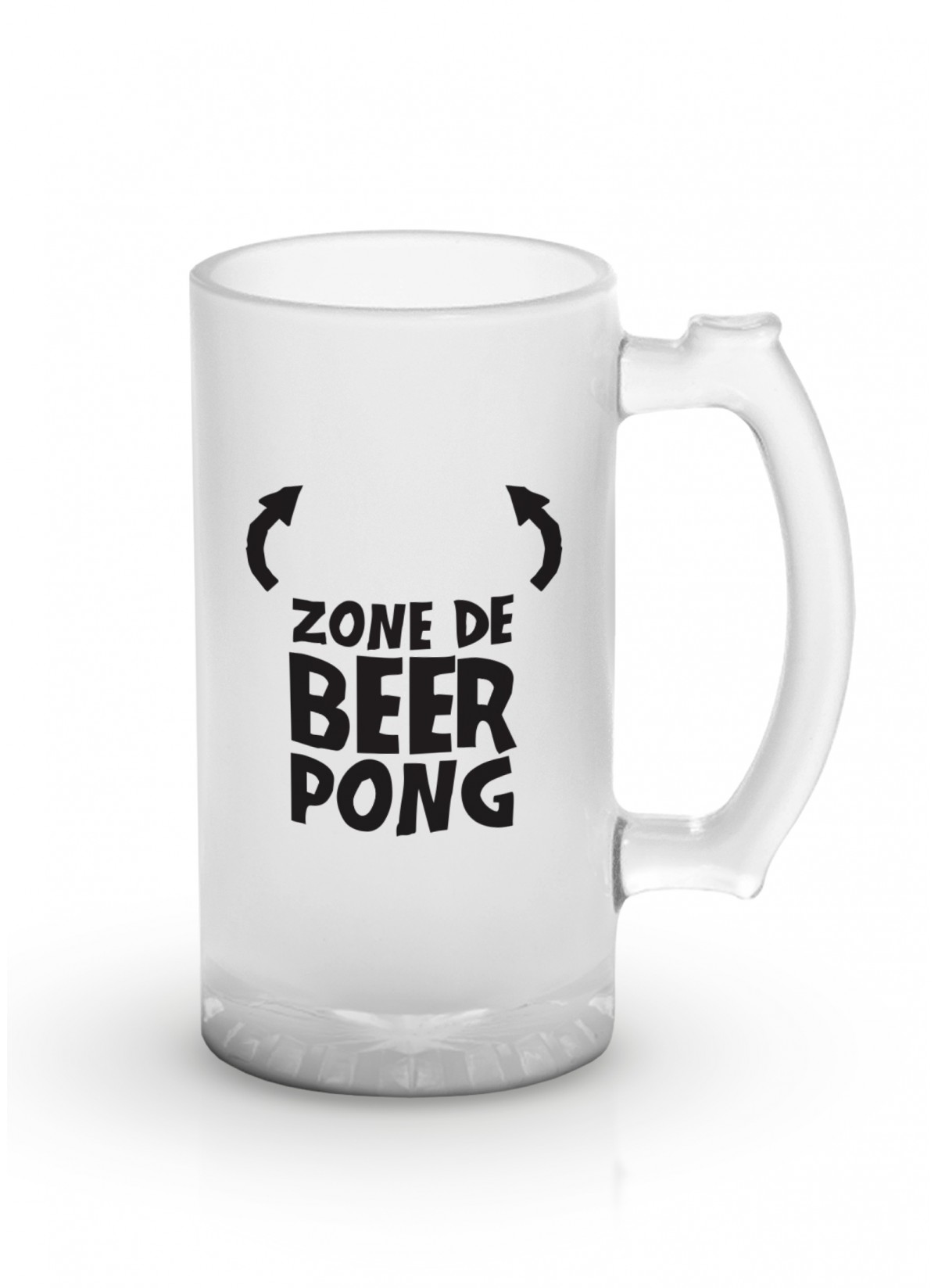 Chope de bière "Zone de Beer Pong"