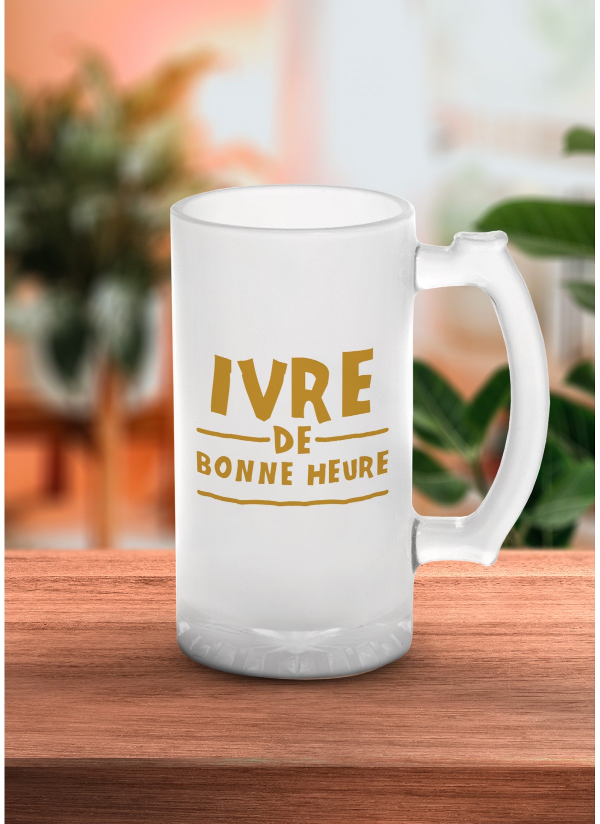 Chope de bière "Ivre de bonne heure"