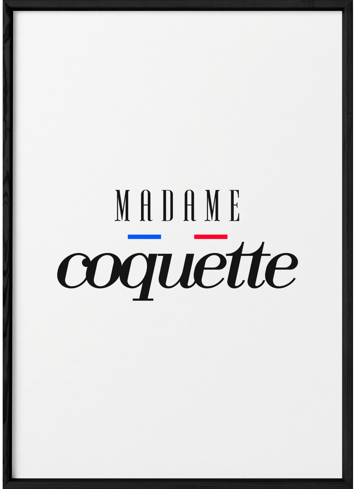 Affiche Madame Coquette
