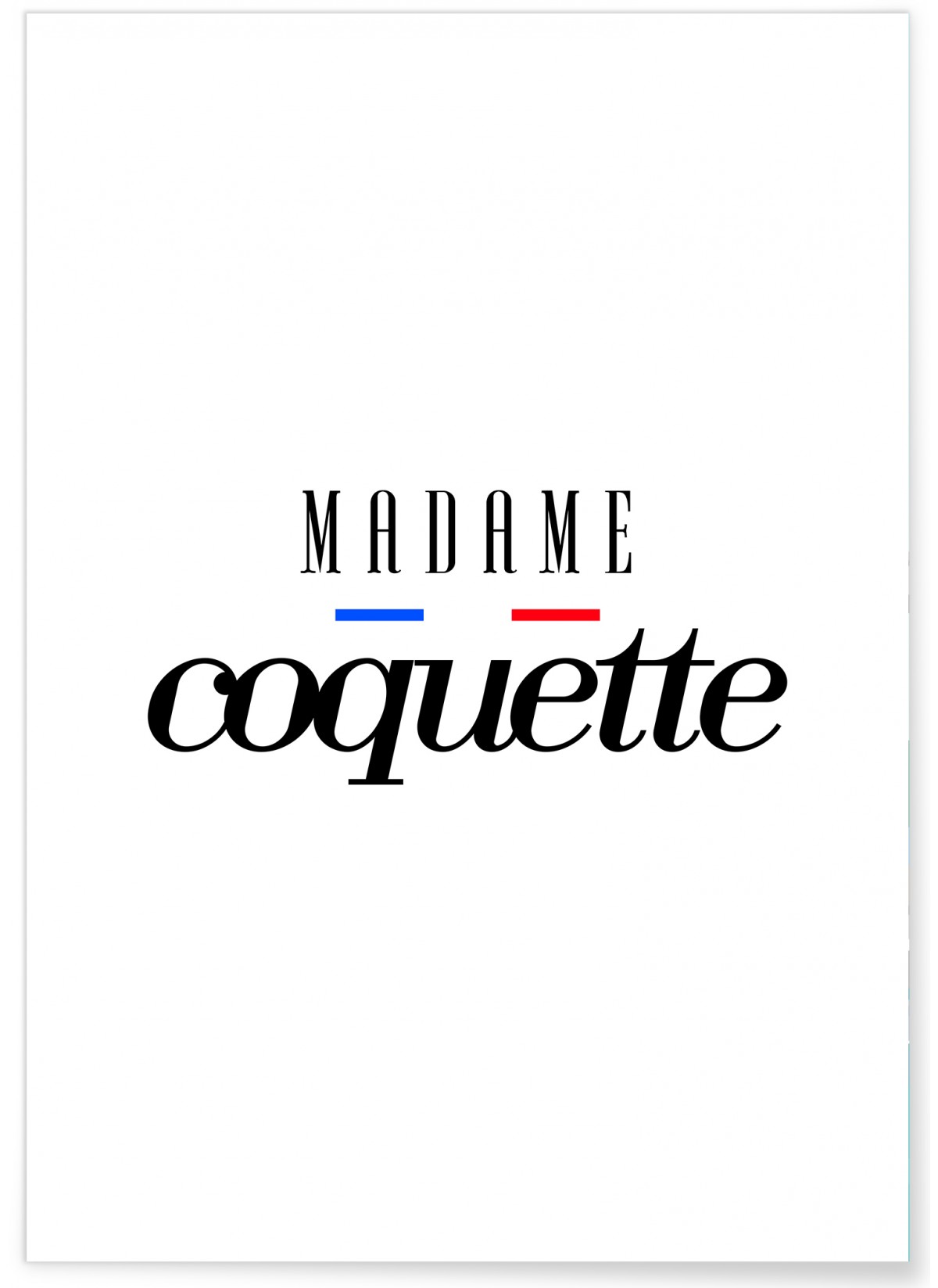 Affiche Madame Coquette