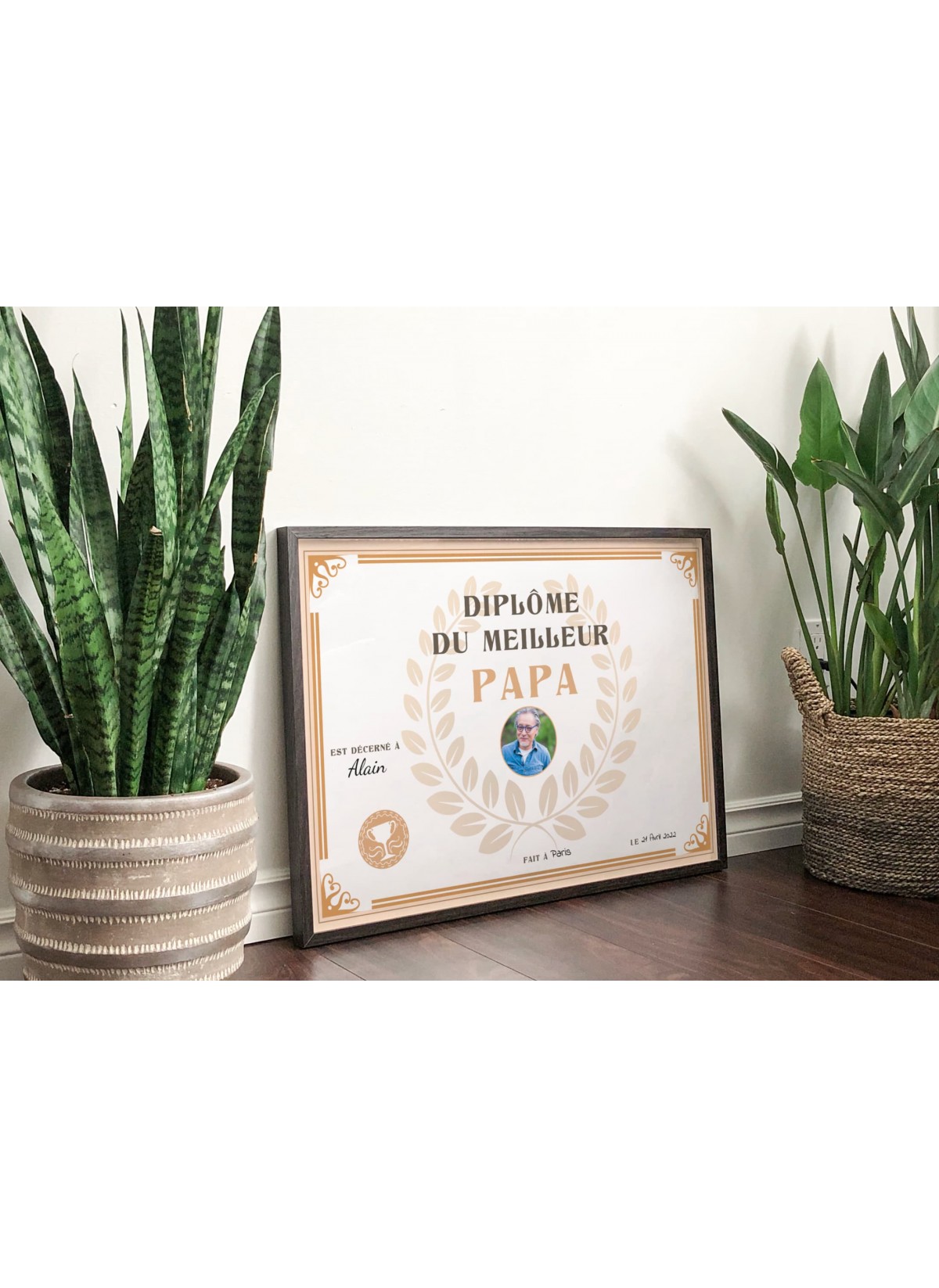 Affiche personnalisée pour papa, idée cadeau personnalisée