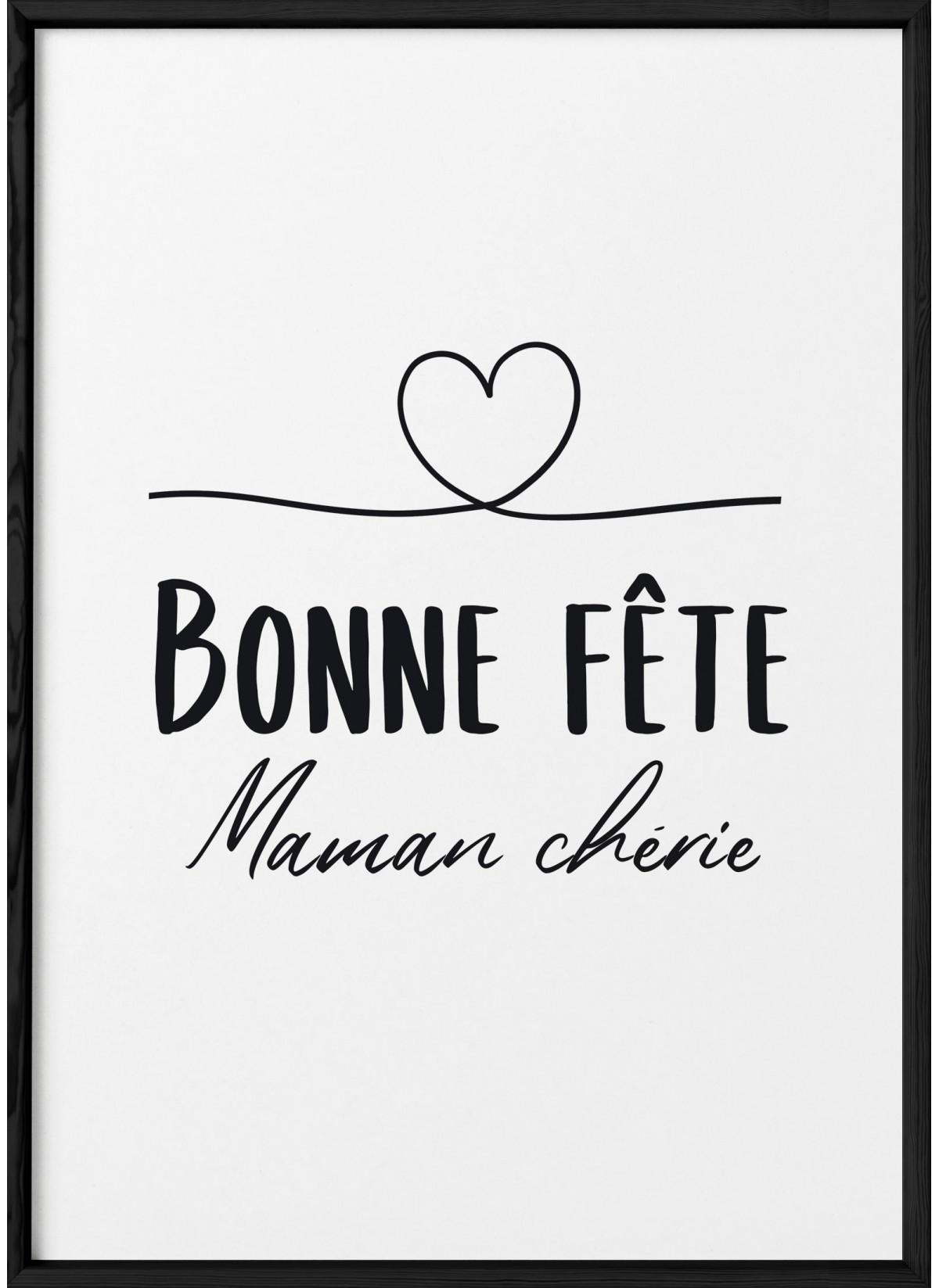 Affiche "Bonne fête maman chérie..."
