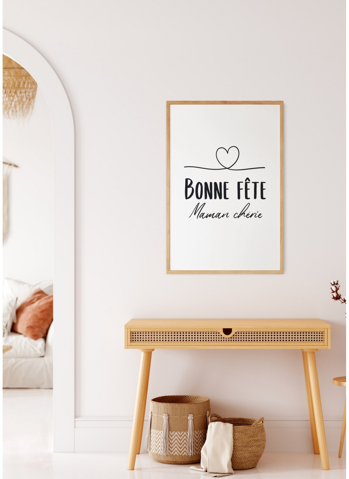 Affiche "Bonne fête maman chérie..."