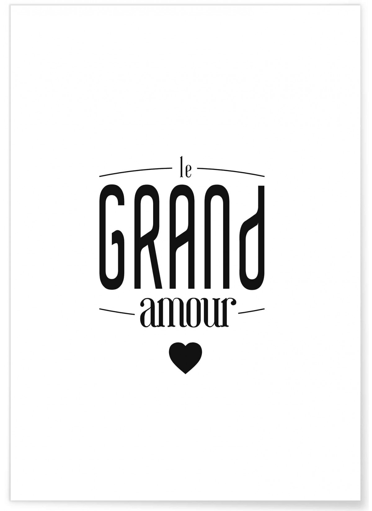 Poster "Le grand Amour"