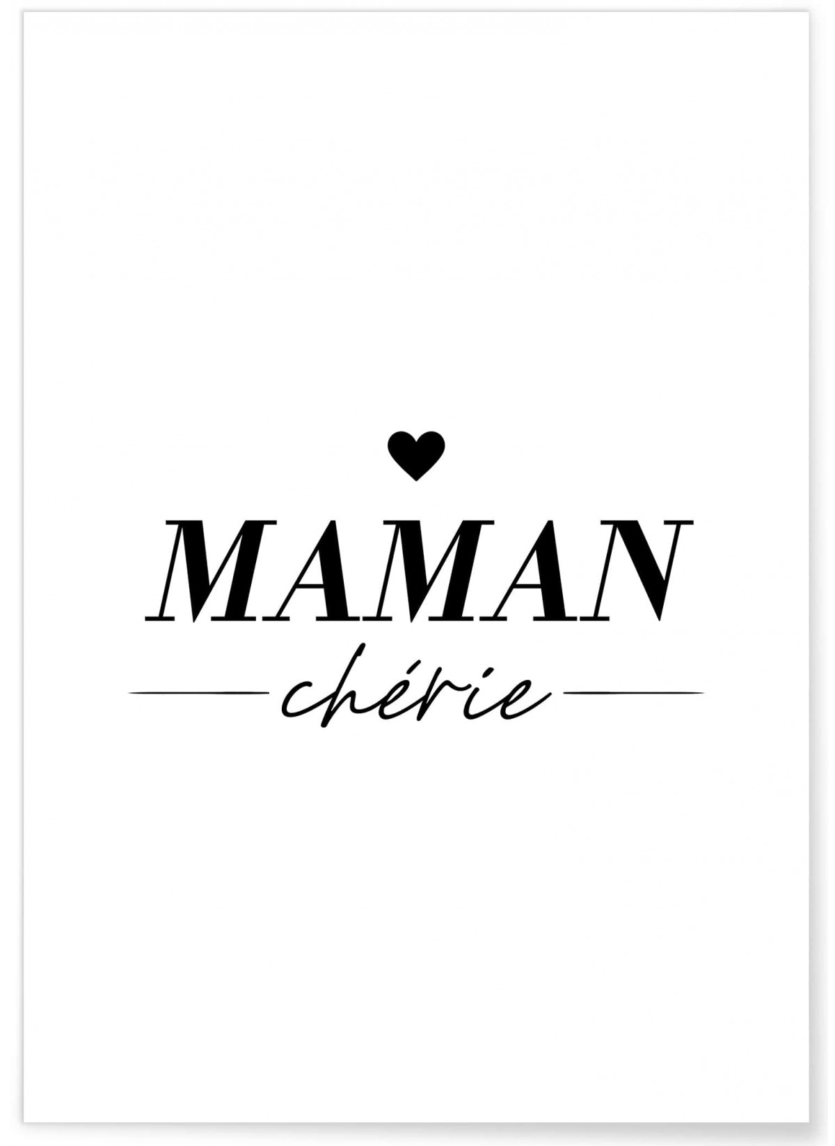 Affiche Maman chérie