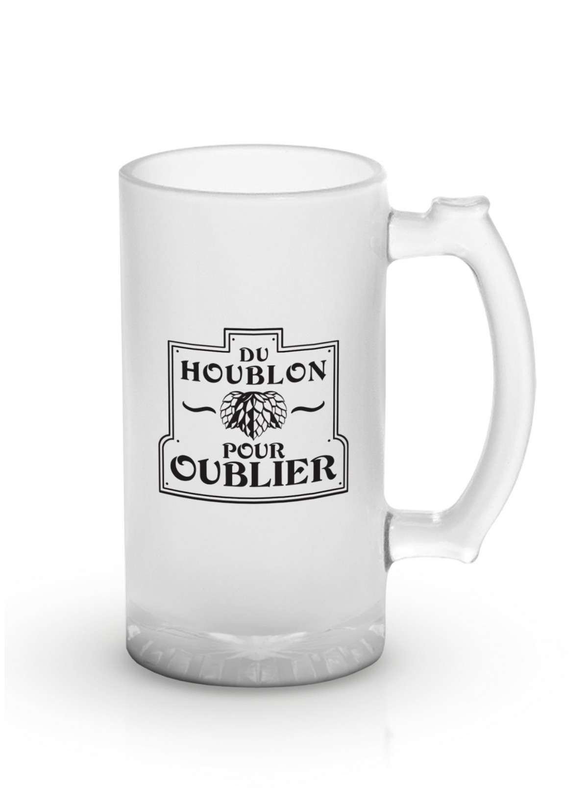 Chope de bière "Du houblon pour oublier"