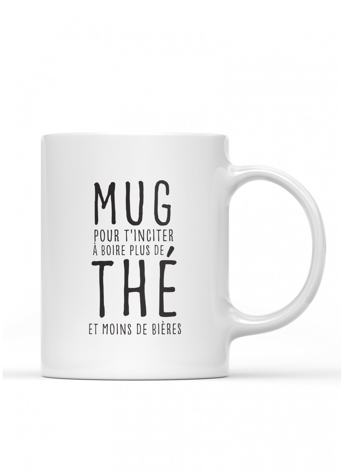 Mug "Boire plus de thé que de bières", accessoire à offrir | L’Afficherie