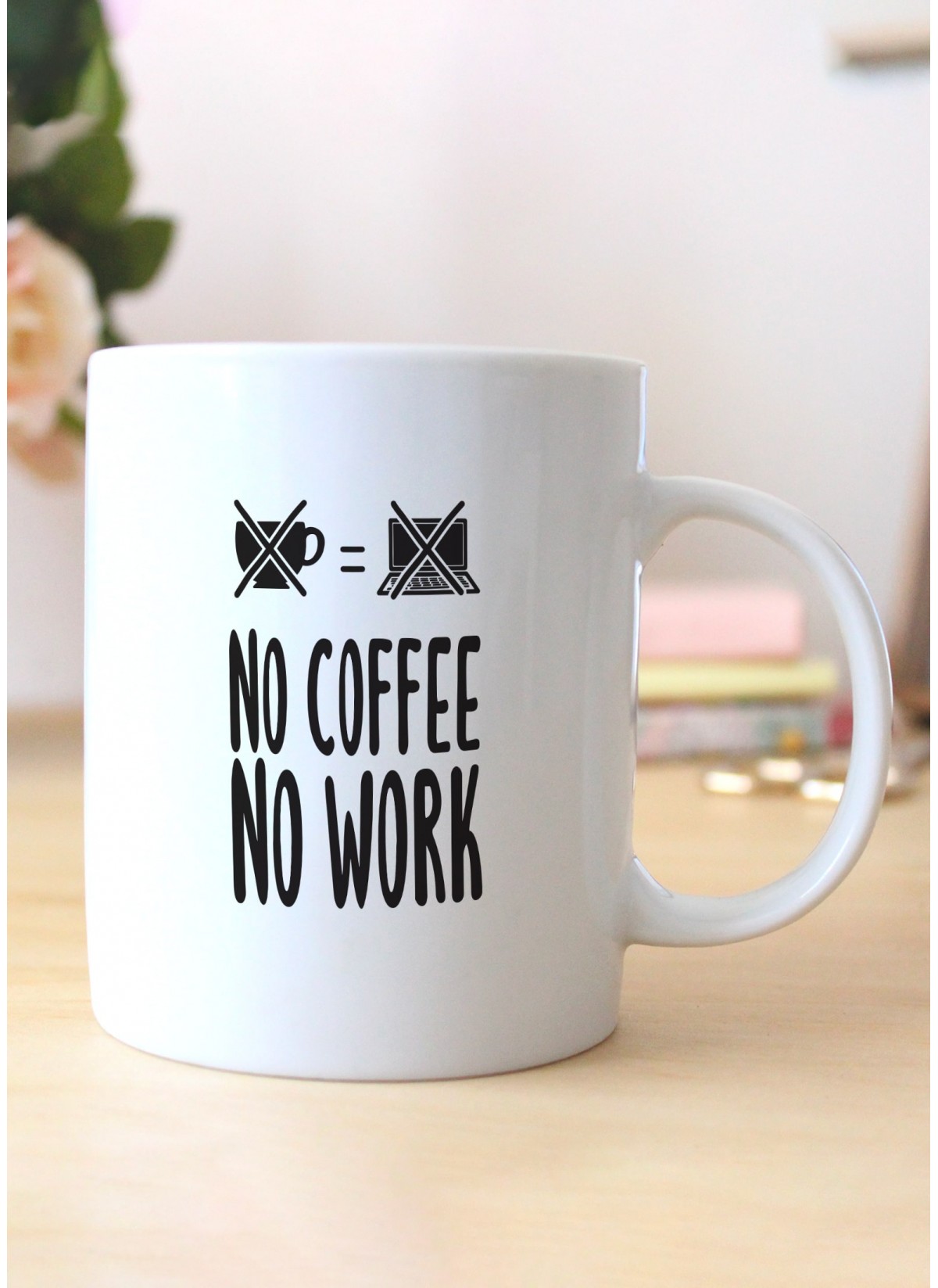 Mug "Pas de café, pas de travail"