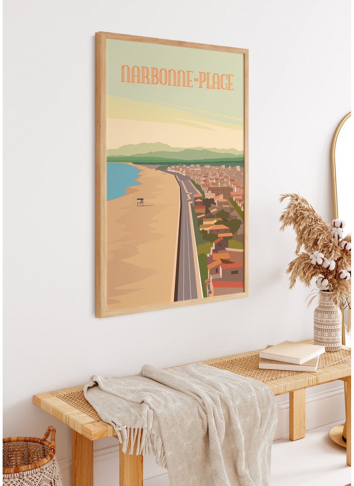 Affiche Narbonne plage