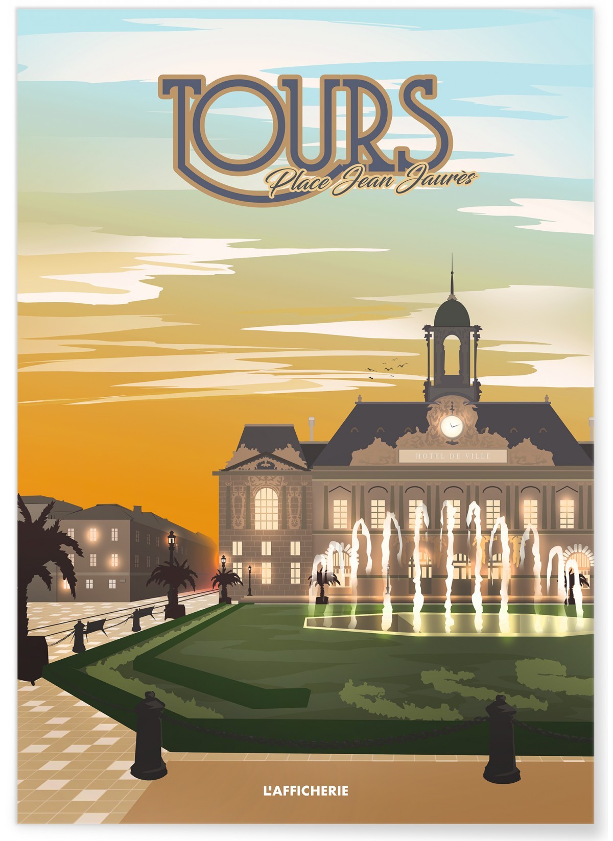 Affiche Tours : Jean Jaurès