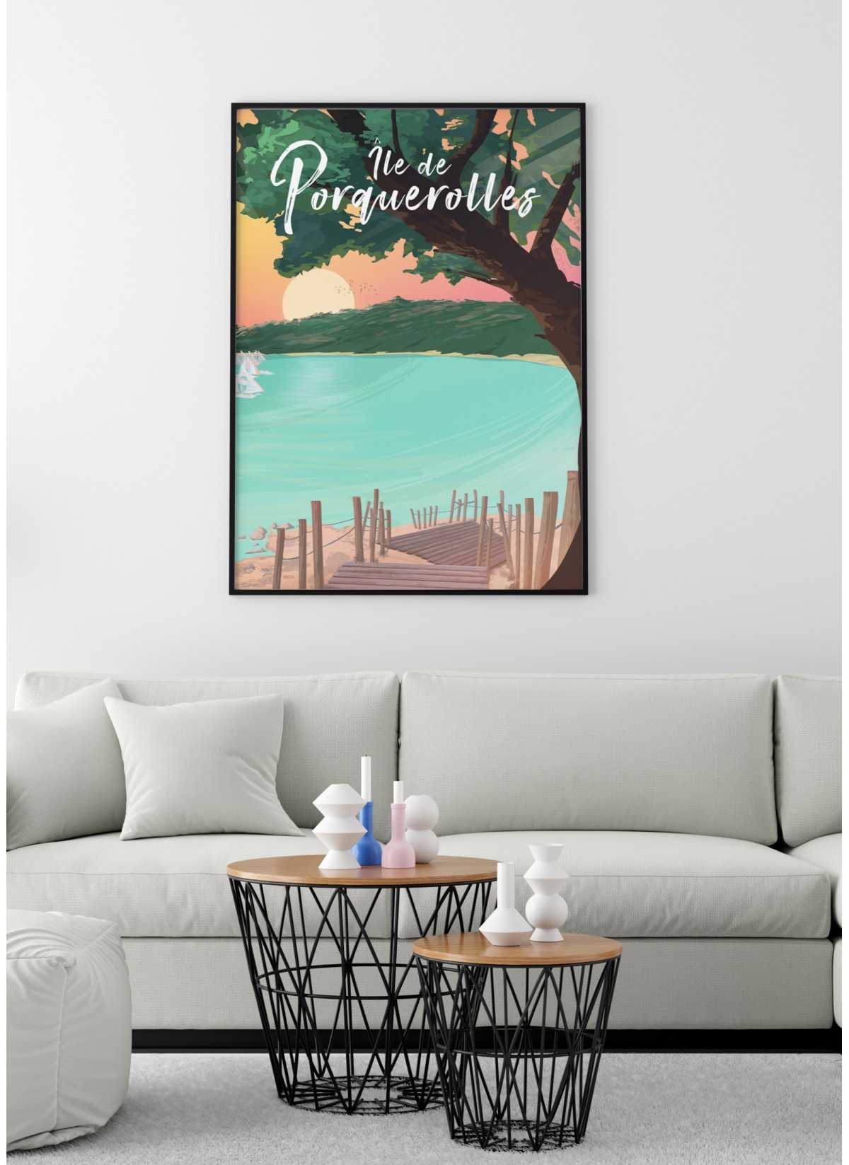 Affiche Île de Porquerolles
