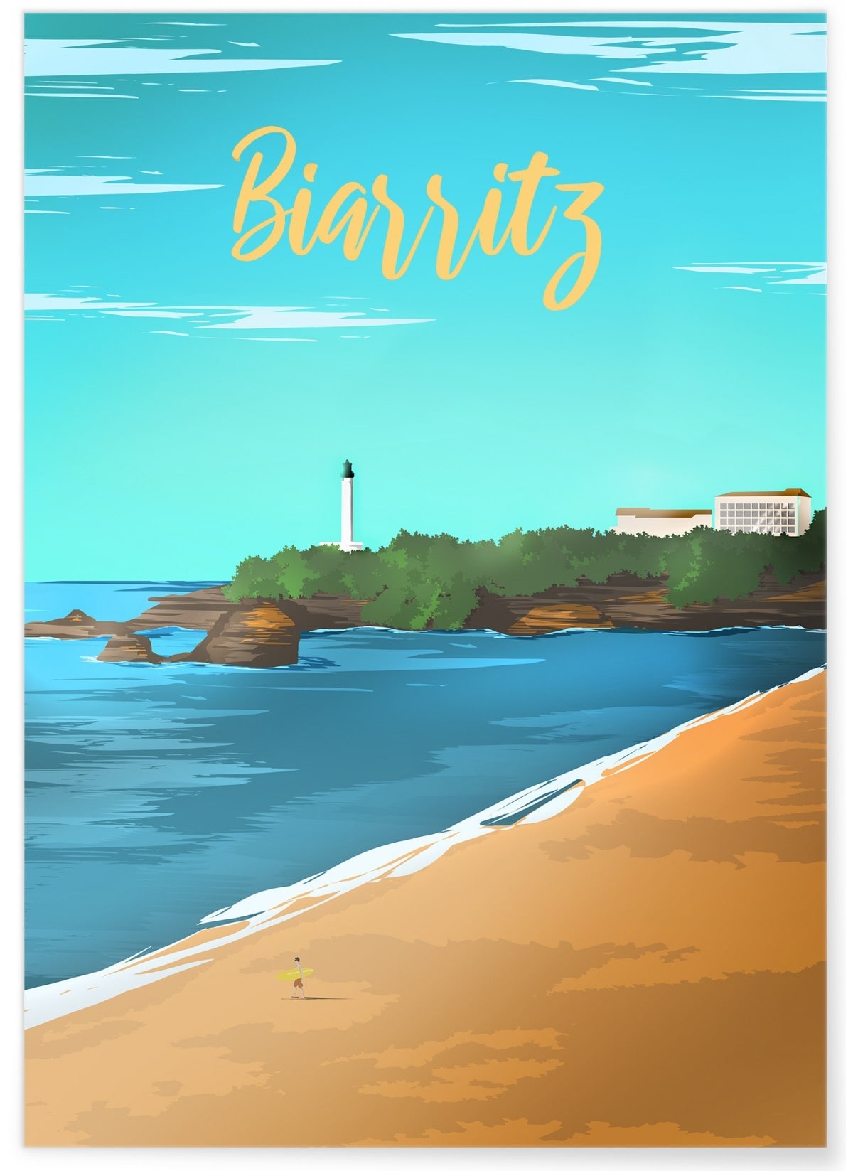Affiche Biarritz