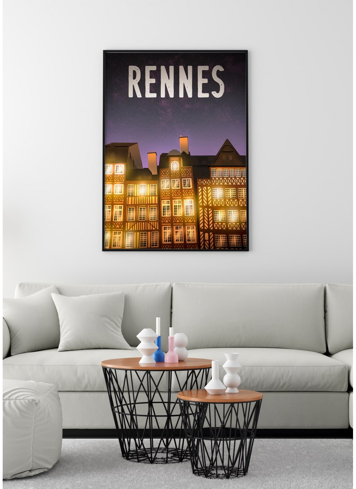 Affiche Rennes nuit