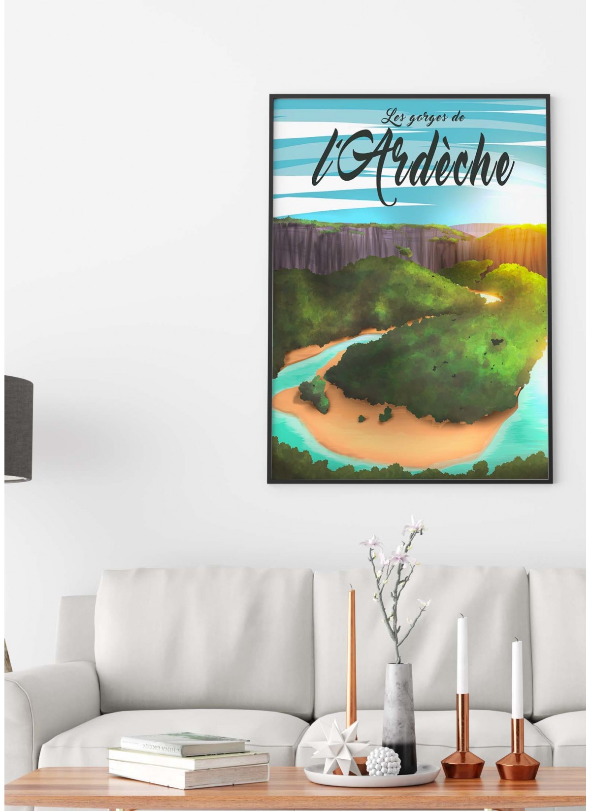 Affiche Gorges de l'Ardèche