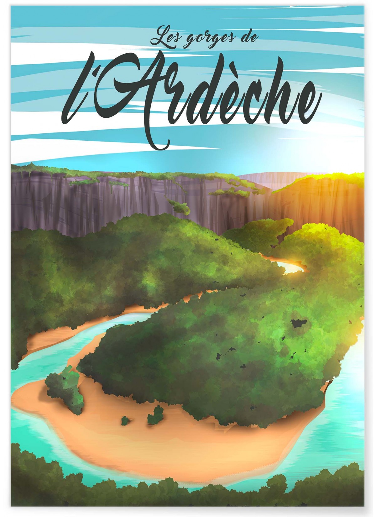 Affiche Gorges de l'Ardèche