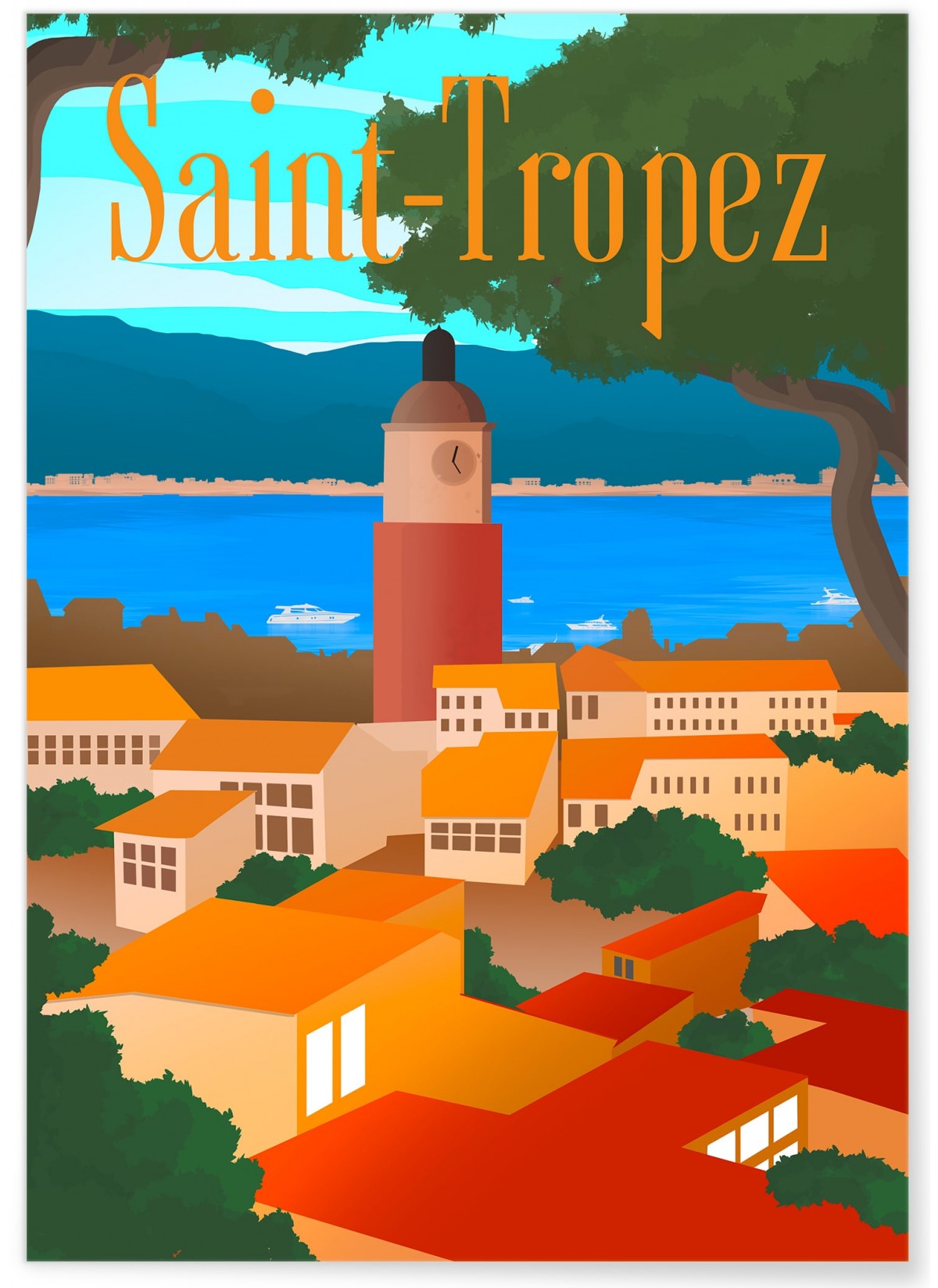 Affiche Saint-Tropez