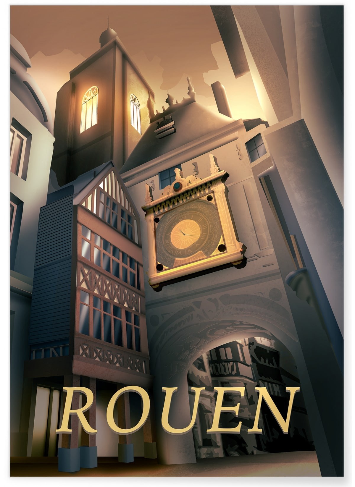 Affiche Rouen