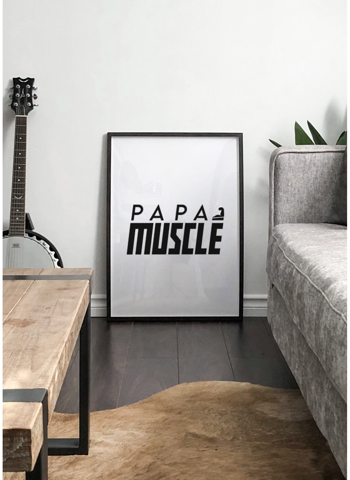 Affiche "Papa musclé"