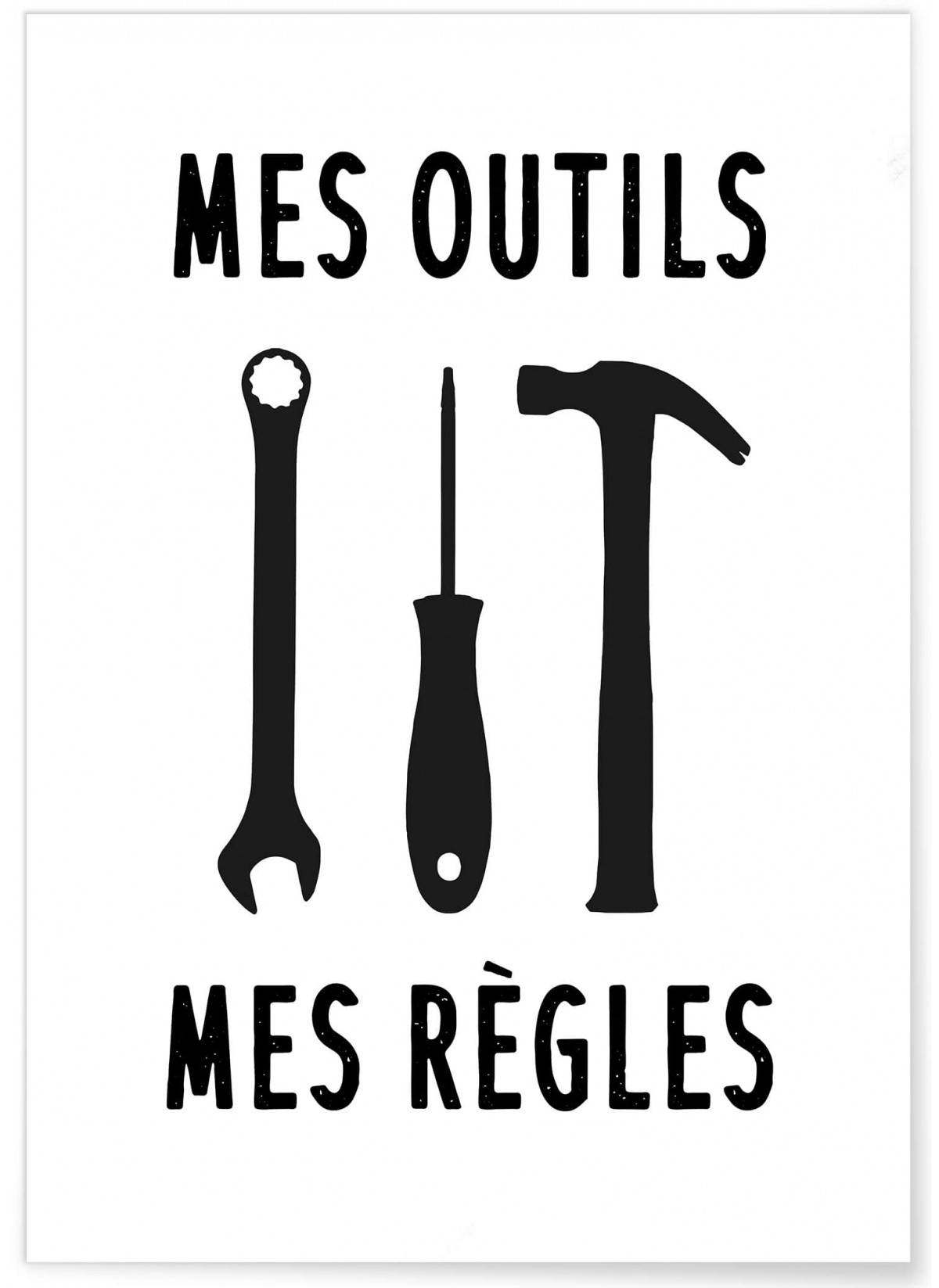 Affiche "Mes outils - Mes règles"