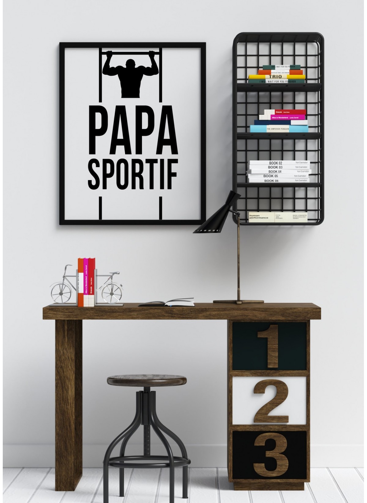 Affiche "Papa sportif"