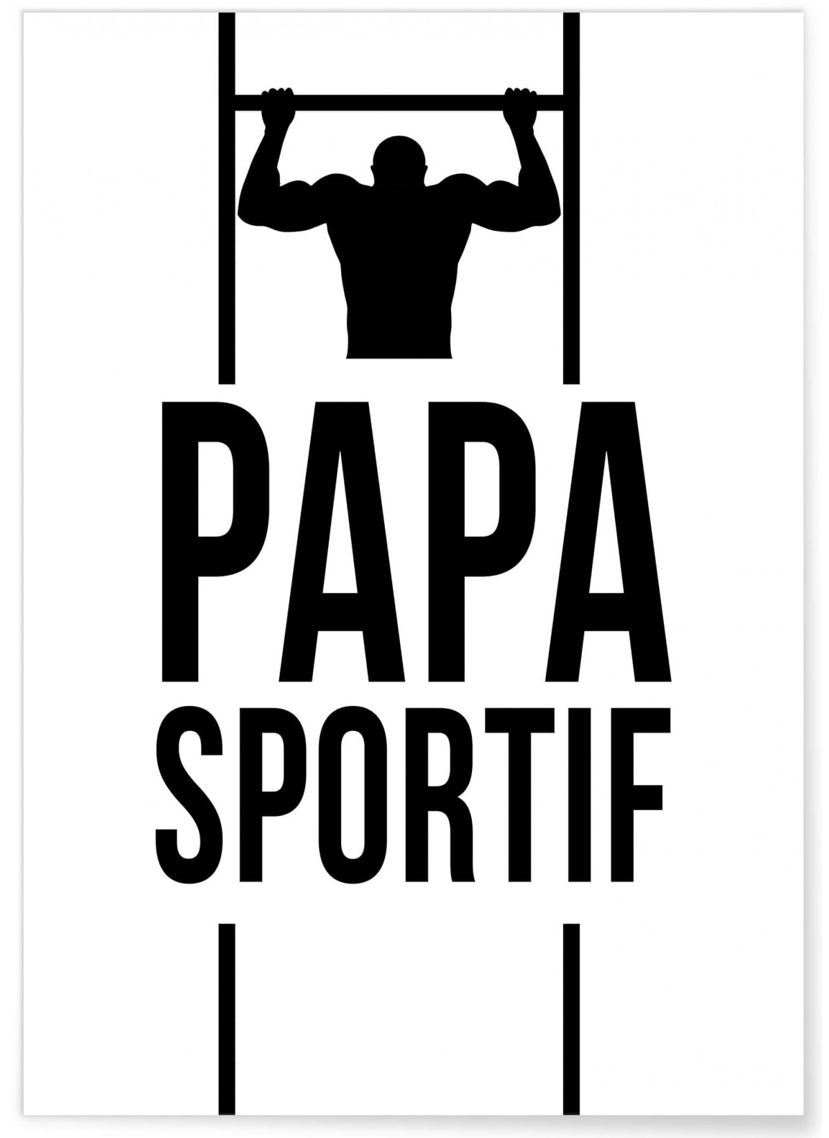 Affiche "Papa sportif"
