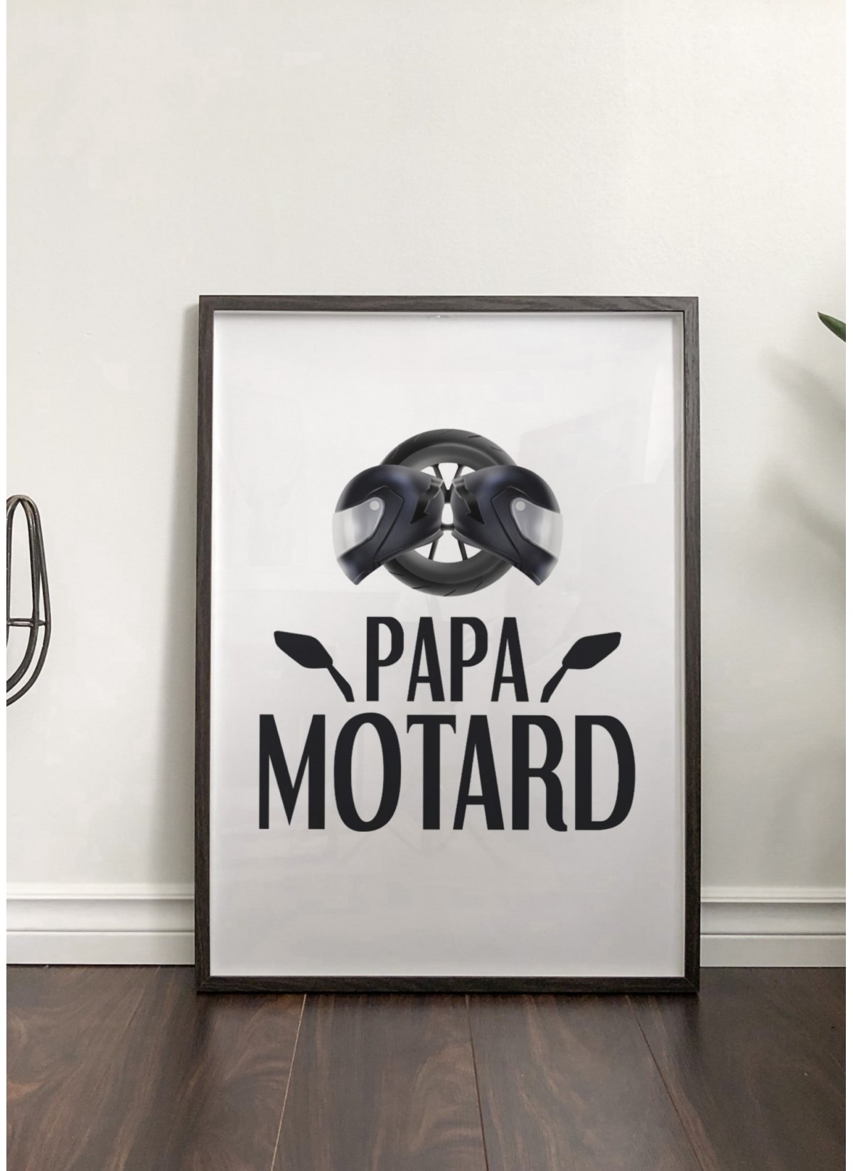 Affiche "Papa motard"
