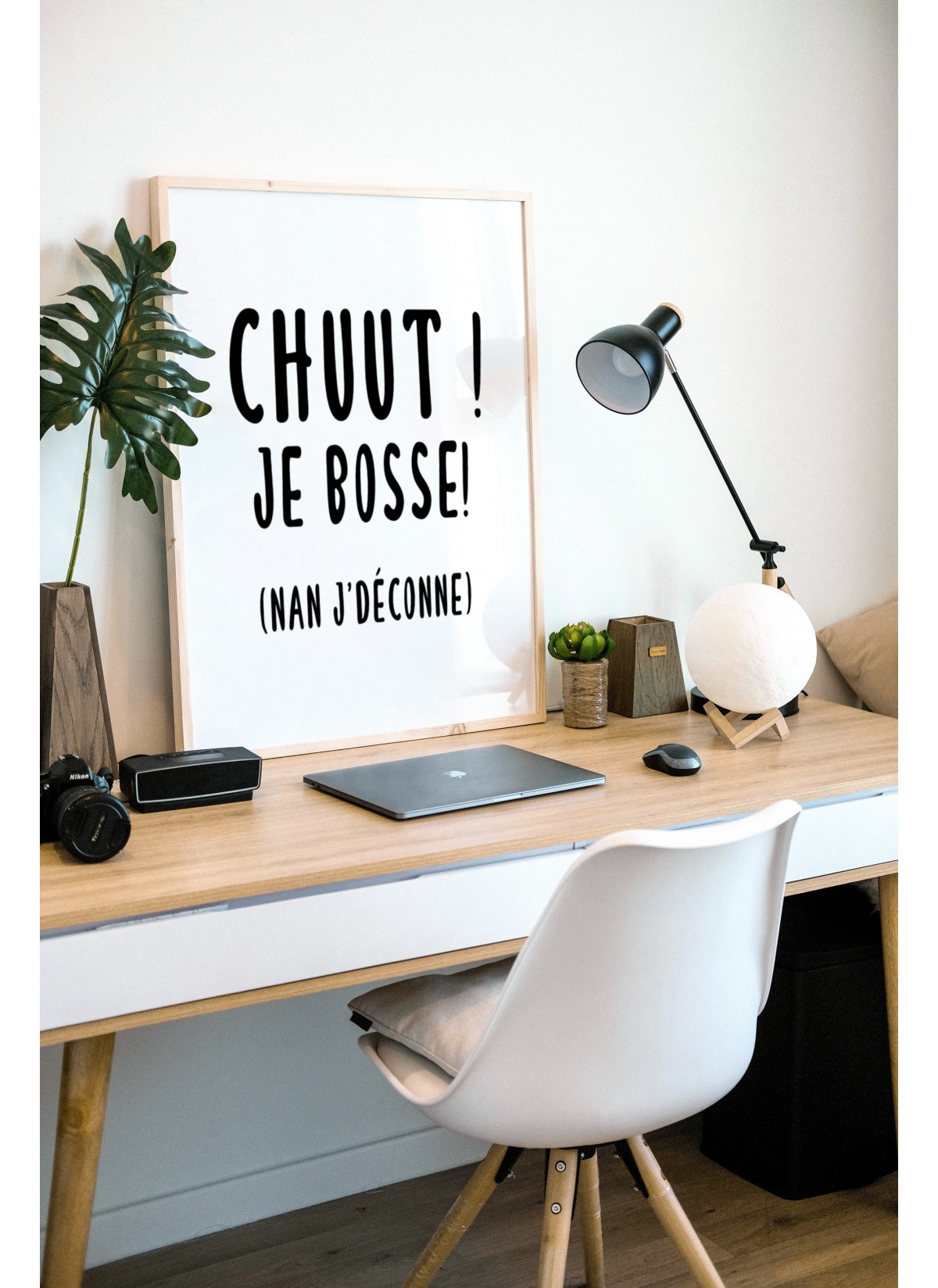 Affiche "Chuut ! Je bosse"