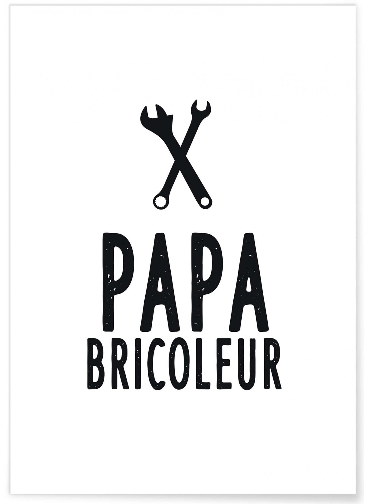 Affiche "Papa bricoleur"